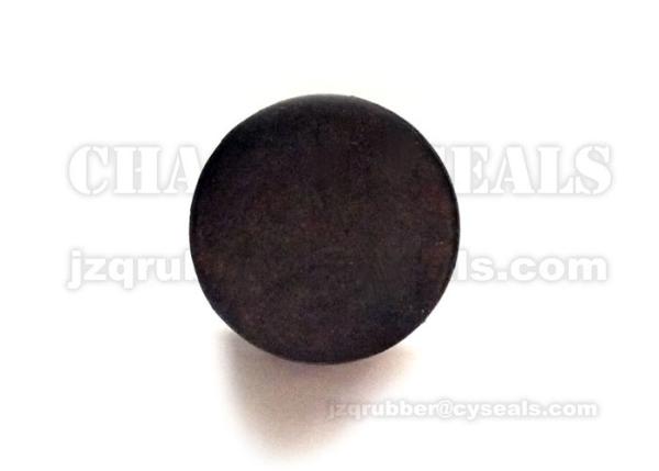 Customized Black NBR Rubber Bumpers Shock Absorption With Metal Part Covered