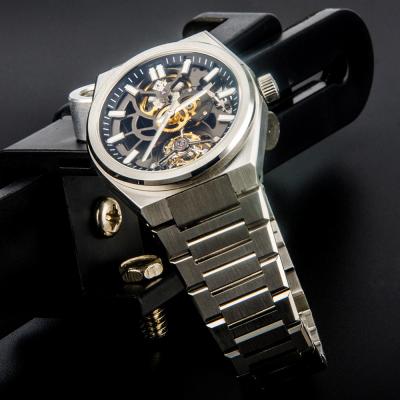 Creusée affaire mécanique automatique 40mm de courroie d'acier inoxydable de la montre BGW9
