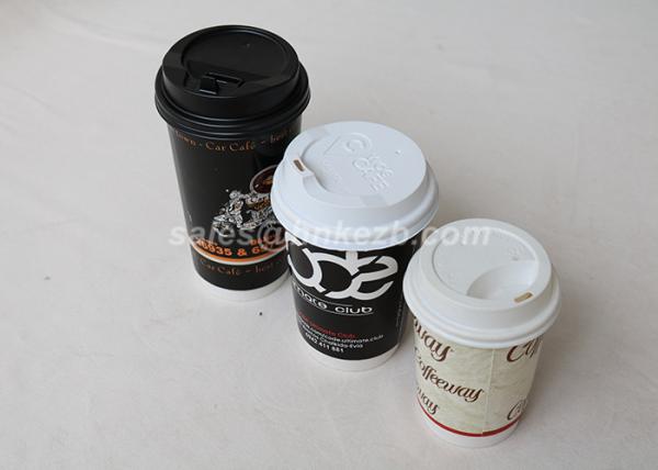 Biodegrade Vending Paper Cups With Dome Lids , Coffee Paper Cups OEM Service