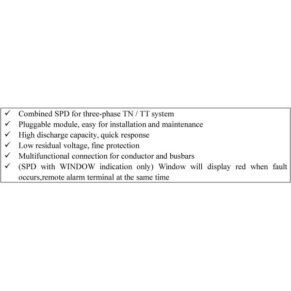 40kA Type 2 Lightning Surge Arrester 75v / 150v / 275v / 320v /380v / 440v