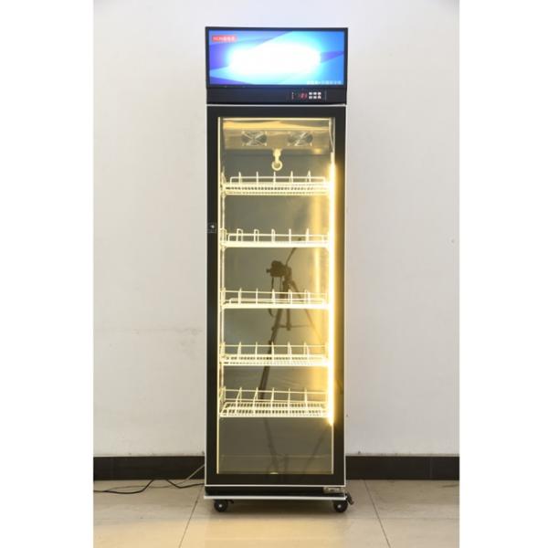 Luxury Single Glass Door Beverage Cooler Display Freezer Commercial 480L Capacity