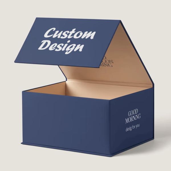 Custom Luxury Pink Hard Coated Paper Magnet Boxes Recycled Cosmetic Gift Packaging Embossed Logo High-End Sponge Eye Cream