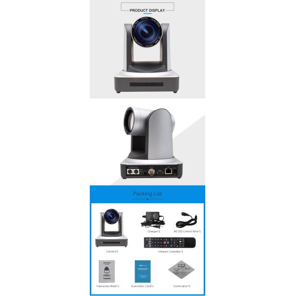 Независимая аудио TCHD 20x оптический зум Full HD 1920x1080 Веб-конференц-камера