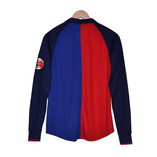 Retro Home Fan Football Shirts Replica Long Sleeved For Barcelona 1899-1999 Centennial