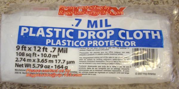 Drop Sheet Drop Cloth Paint Dust Sheet Plastics Painter Pe Protective Table Drop Cloth