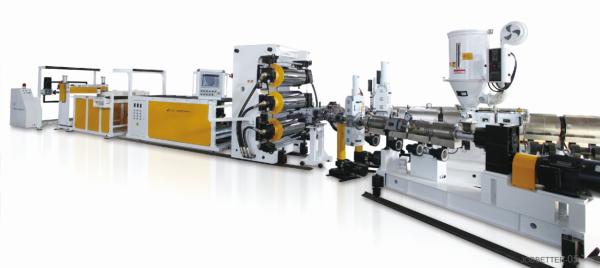 12mm Fiber Plastic Sheet Extrusion Machine For Furniture Construction