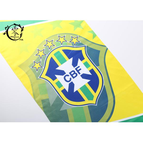 Custom CBF Brasil Logo Multicultural Flag Banners World Cup Wall Hanging Team Brasil Size 38x90cm