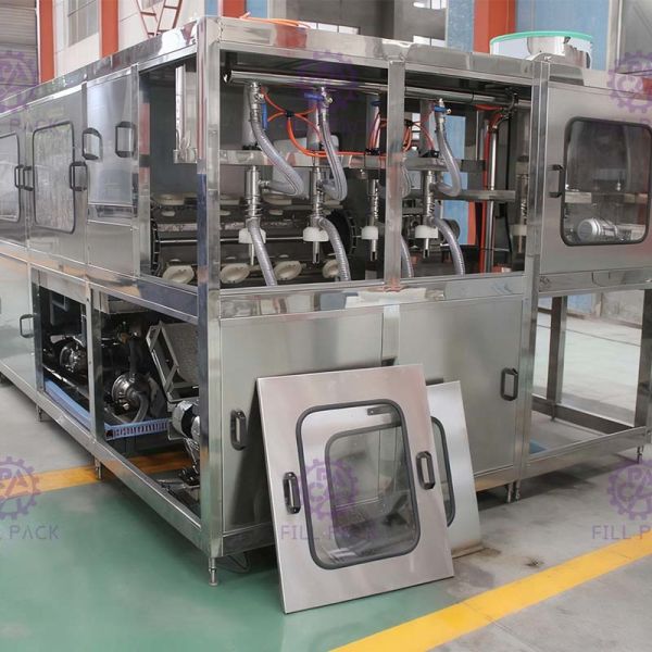 600BPH L Type Washer Filler Capper  SUS304 Steel Structure