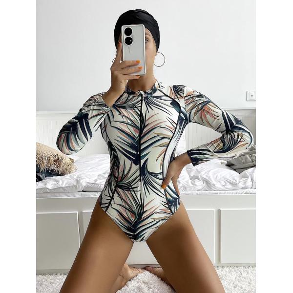 Напечатанный Swimwear мусульманских купальщиков молнии исламский для консерватора Burkini дам