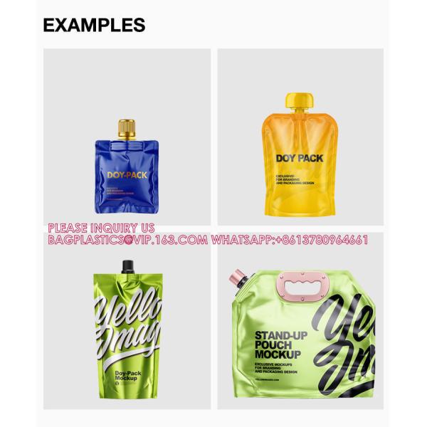 Custom Printing Spouted Aluminum Foil 1L 2L 2.5L 5L Kangen Water Liquid Refill Pouch Drinks Juice Packaging