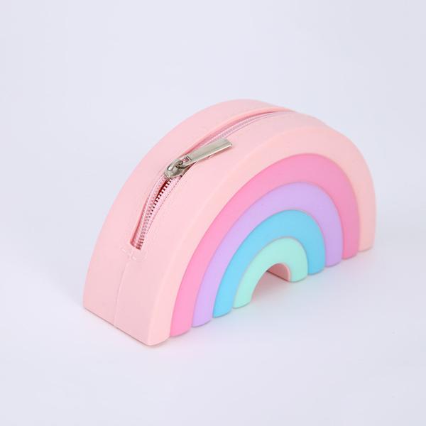 Радужная сумка с плечом, сумка с игрушками, сумка с сенсорными силиконами, сумка для девочек, карандаш для ручки, детские подарки.