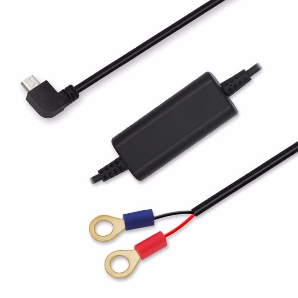 12Vから5V DCコンバーターケーブル、ドライブレコーダー用、Micro USB付き