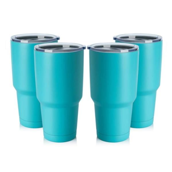Vehicle - Mounted Stainless Steel Vacuum Mug Clear Lid Oem Odm Service