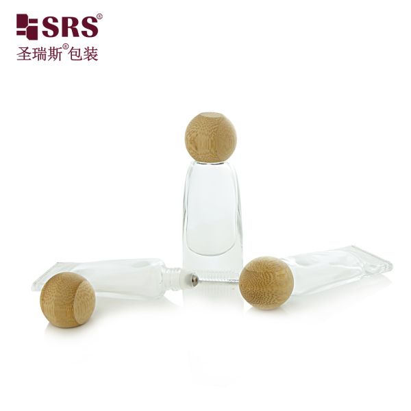 GB3 10ML Luxury Empty Tube Shape Thick Wall Glass Roll On Bottle For Essential Oil
