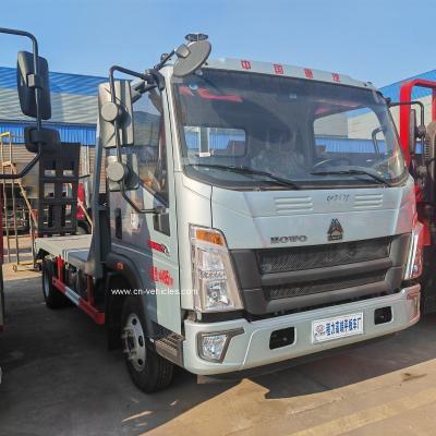 Sinotruk HOWO Flatbed Wrecker Truck 4X2 150hp-250hp For Flat Construction Machinery