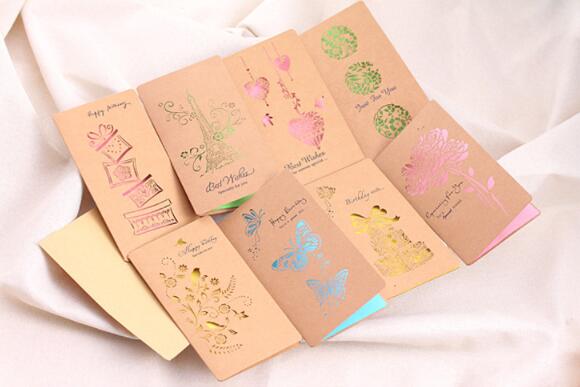 ODM Personalised Printed Cards Thank You Hollow Out Paper