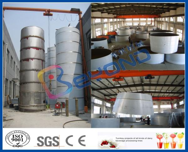 5T - 30T Miller Type Milk Storage Stainless Steel Storage Tanks With SUS304 SUS316L