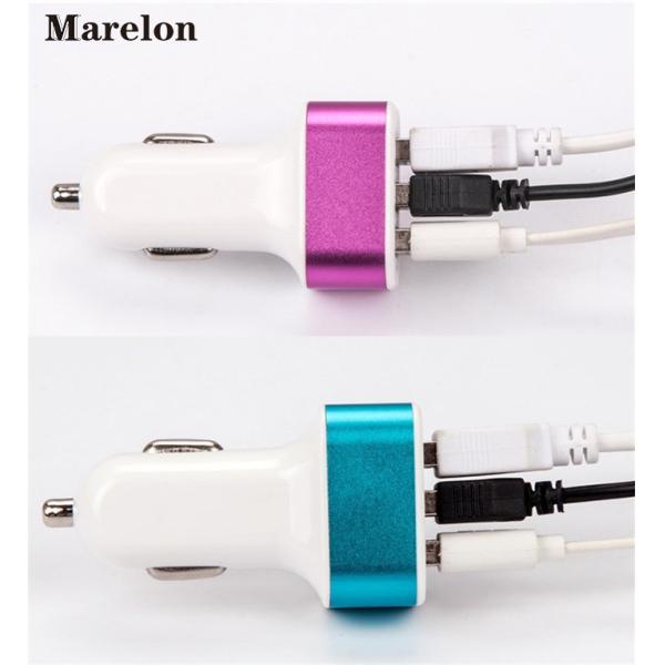 Data Transfer USB Car Charger / Mobile Phone Charger Prevent Short Circuit