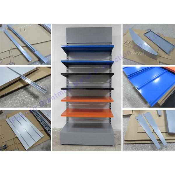 Retail Cosmetic Angled Slatwall Shelves Cigarette Display