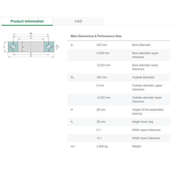 INA (Germany)    Cross Roller Bearings   SX011848-A