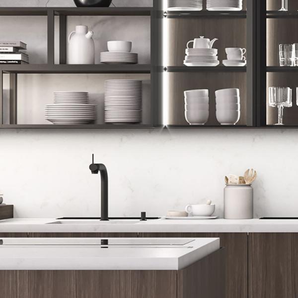 Modern Home Furniture Whole Set Wood PVC Pantry Cupboards