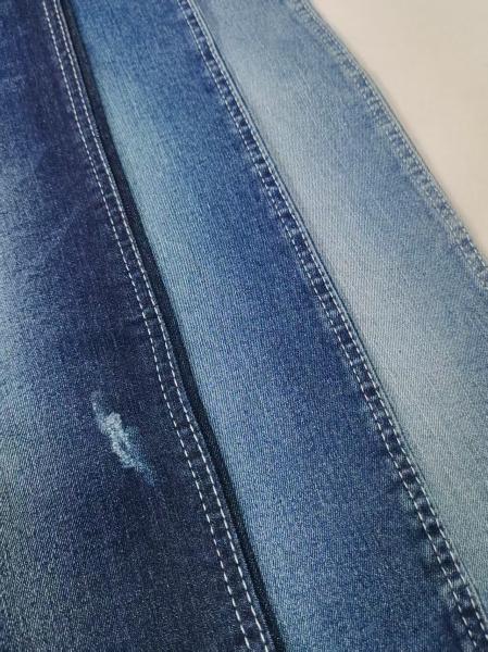 TWILL style Super stretch polyester rayon 56%cotton Denim Fabric JSD3389-2  for Casual Clothes jeans pants bags