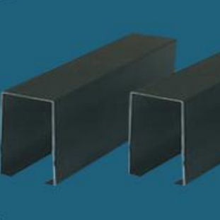 Black High Grade Aluminum Strip Ceiling Powder Coating U Shaped