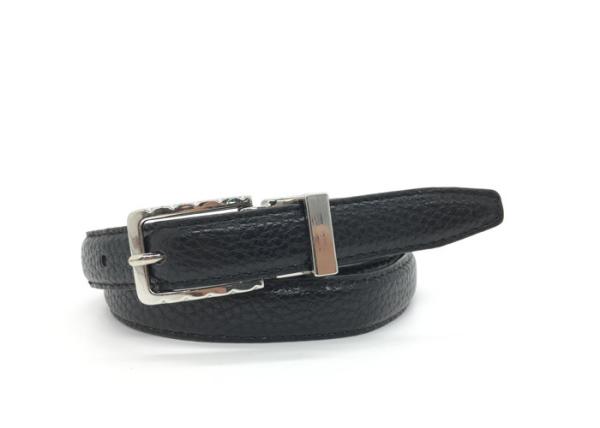Pin Buckle Women's Fashion Leather Belts / Simple Leather Waist Belt For Dress Pants