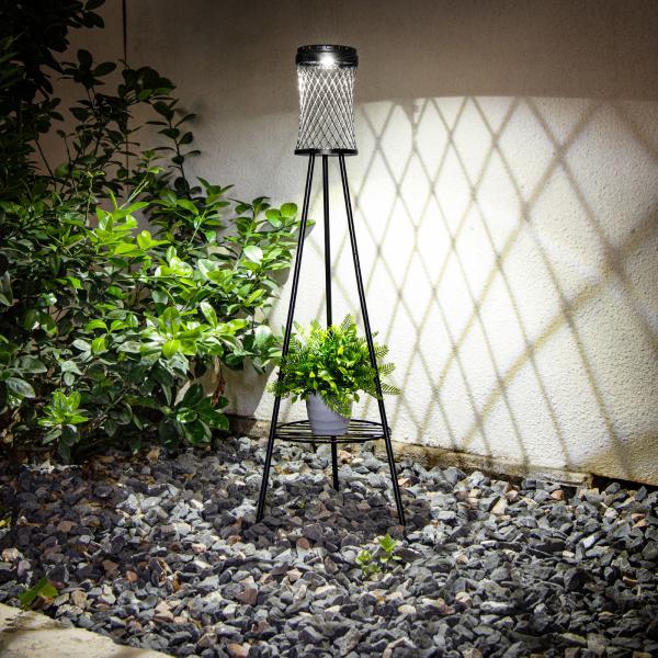 Waterproof Solar Floor Lamp For Garden NIMH Rechargeable Battery and Solar Powered Outdoor Lights