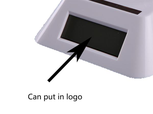 90mm Plate Acrylic Solar Powered Display Turntable Eco Friendly Logo Available