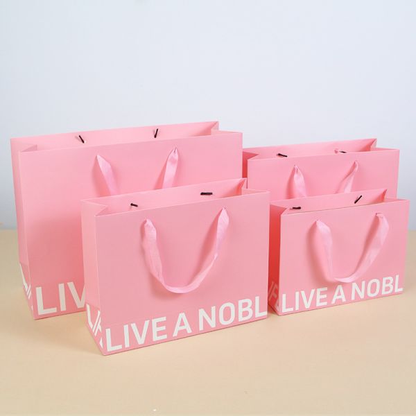 Custom Thickened Paper Gift Bags Clothing Store Tote Bags