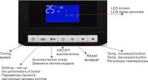 Tanque de expansão automático de Hung Gas Boiler 6L da parede do ajuste 20kw