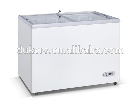 210L Chest Deep Freezer , Commercial Fridge Freezer CE Certificated