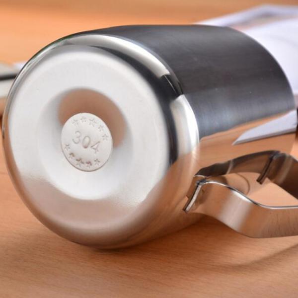 Simple  Stainless Steel Milk Frothing Jug Garland Cup With Measurement