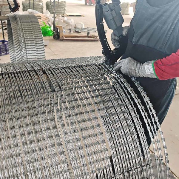 Galvanized Blade Wire/Razor Barbed Wire Hot Dipped Galvanized Razor Wire