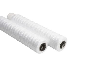 40 cartouches filtrantes de blessure de ficelle de coton 5 microns pour de RO de l'eau le traitement pré