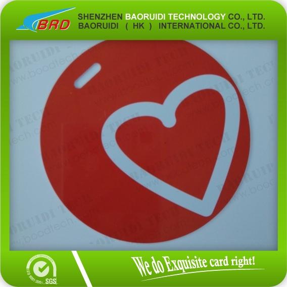 Natural PVC Heart Gift Tags Luggage Tags