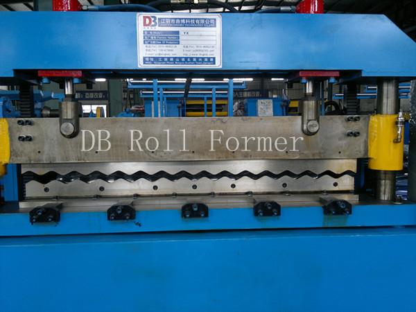 Corrugated Steel Roofing Roll Forming Machine with 3kw Hydraulic Motor Power