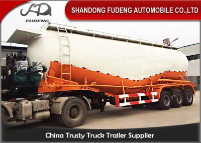3 Axles 60cbm 80 ton Silo Bulker Cement Tank Trailer Carrier Reinforced Steel Material