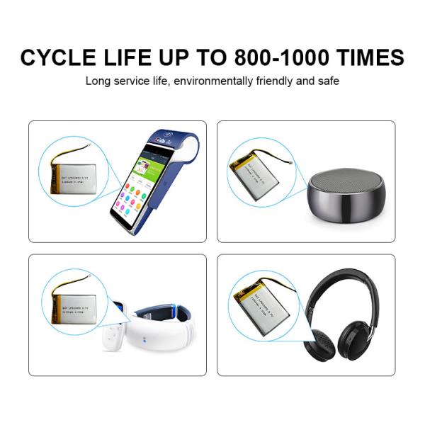 1100 мАч 1200 мАч литий-полимерная батарея 3.7в Липо батарея