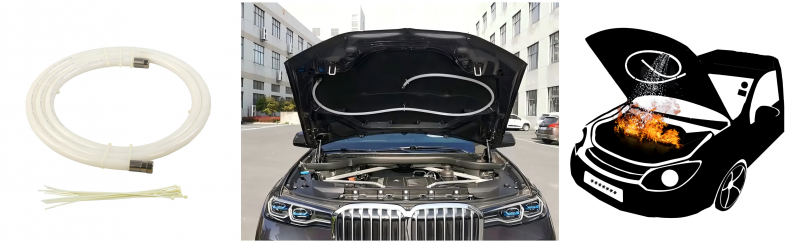 Reliable Gas Fire Suppression Systems Tube - No Power Needed for Vehicle Safety