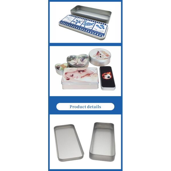 High Quality Custom Metal Tin Box Wholesale Sublimation Blank for Gift Storage for Holiday Supplies