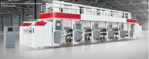 ELS China Made New Single Color Inline Roto Gravure Printing Machine 300m/min 750mm unwind/rewind 3-50kgf servo motor