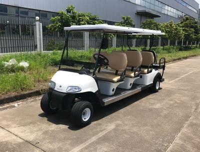 48V Large Capacity Battery Powered 8 Person Golf Cart With Reverse Folding Seats