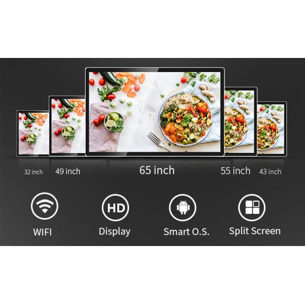 350 Nit Ultra HD Collaborative Indoor Digital Signage 178 Degree Viewing angle