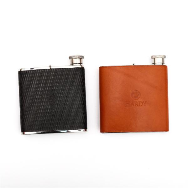 Leather Vintage Hip Flask Mini Alcohol Embossed Logo Liquor Wine Bottles