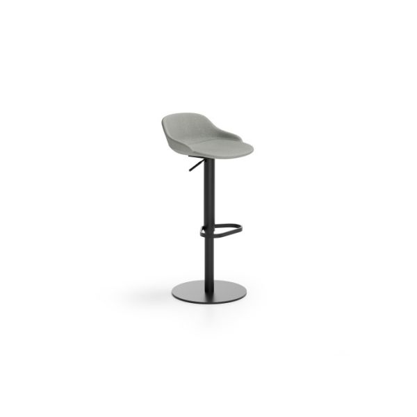 Adjustable Commercial Swivel Bar Stool Metal Base For Restaurants Hotel Lounges