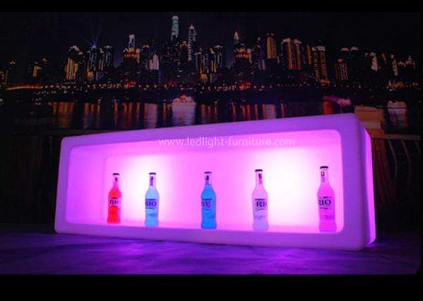 Battery Powered Light Bar Cubes , Large Glow Illuminated Bottle Display 