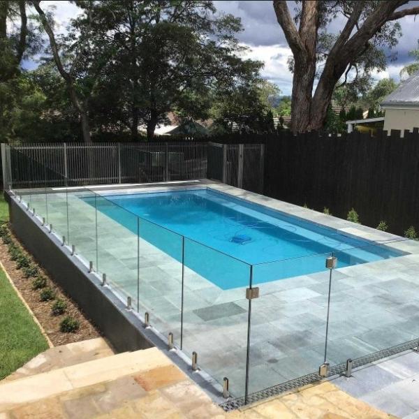 442 552 663 884 10104 Toughened Glass Balcony Railing Safety Glass Deck Railing Frameless Glass Balustrade Balcony With PVB / SGP Interlayer