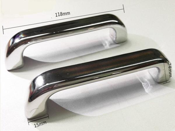 96mm T Bar Plastic Cupboard Handles Durable Chrome Plated ABS Furniture Fittings Simple Kitchen Dresser Knobs